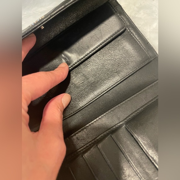 CHANEL V-Stitched Chevron lambskin long wallet w/Dust Bag - Picture 9 of 16